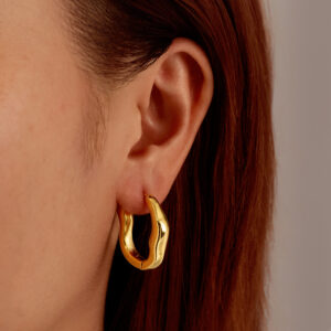 Boucles d'oreilles - Mégane hoops – Image 2